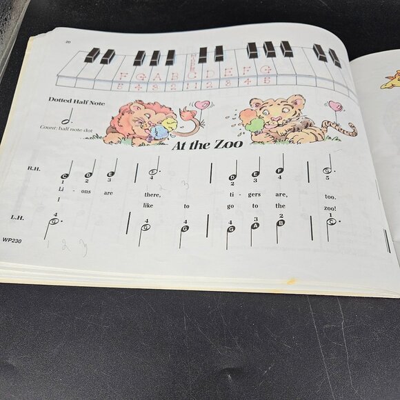 Piano Lesson Education Sheet Music Song Books Level Beginner A One Set 3 - Picture 4 of 12